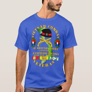 Vietnam Combat Veteran W9. Militäropole Co w T-Shirt