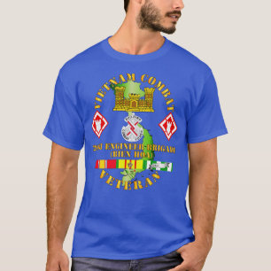 Vietnam Combat Veteran w 20. Ingenieur Brigade SSI T-Shirt