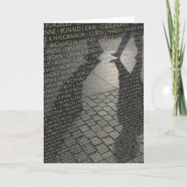 Vietnam-Denkmal-Karte Karte (Vorderseite)