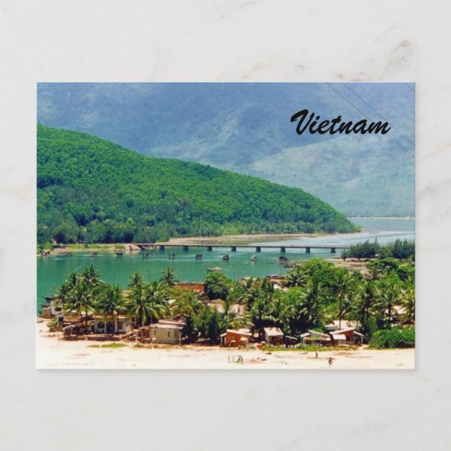 Vietnam-Dörfer Postkarte (Vorderseite)