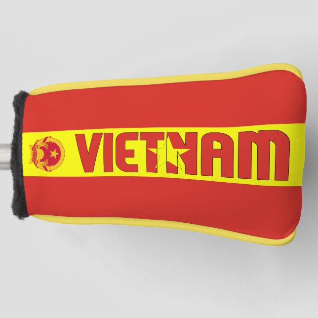 Vietnam Flag Gorgetic Patriotic Golf Headcover (Vorderseite)