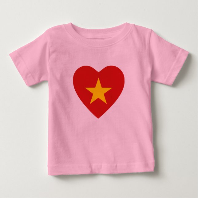 Vietnam Flag Heart T - Shirt (Vorderseite)