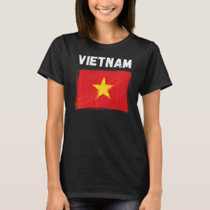 Vietnam Flag Holiday Vintag Grunge Vietnamesisch F T-Shirt