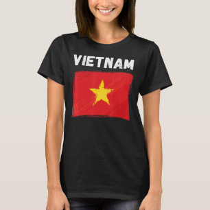 Vietnam Flag Holiday Vintag Grunge Vietnamesisch F T-Shirt