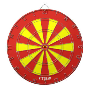 Vietnam Flag Patriot's Bullseye Dartscheibe