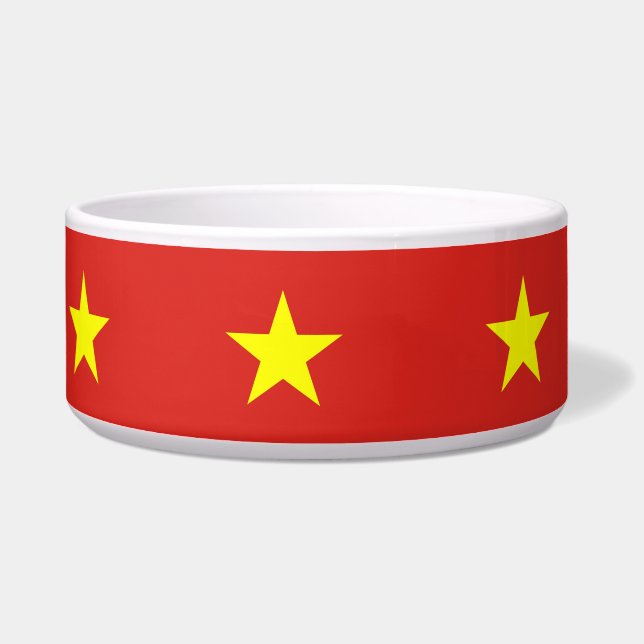 Vietnam Flag Pet Bowl Napf (Links)