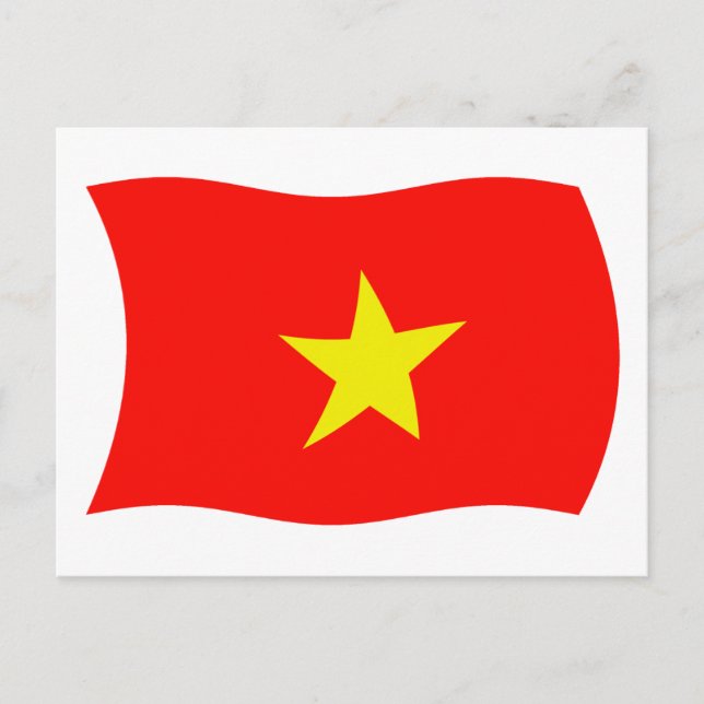Vietnam Flag Postkarte (Vorderseite)