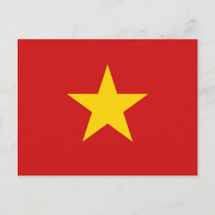 Vietnam Flag Postkarte