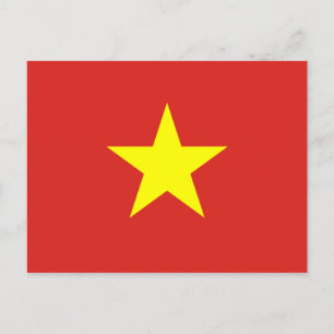 Vietnam Flag Postkarte