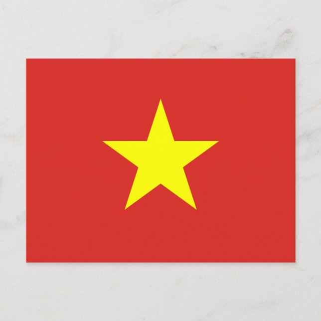 Vietnam Flag Postkarte (Vorderseite)