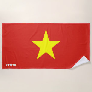 Vietnam Flag Splendid Patriotic Strandtuch
