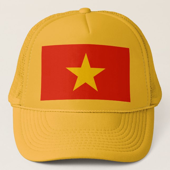 Vietnam-Flag Truckerkappe (Vorderseite)