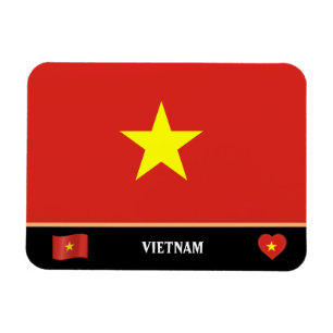 Vietnam Flag & Vietnamesisches Land Reisen / Vietn Magnet