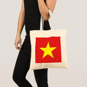 Vietnam Flag Yellow Star Totbeutel Tragetasche
