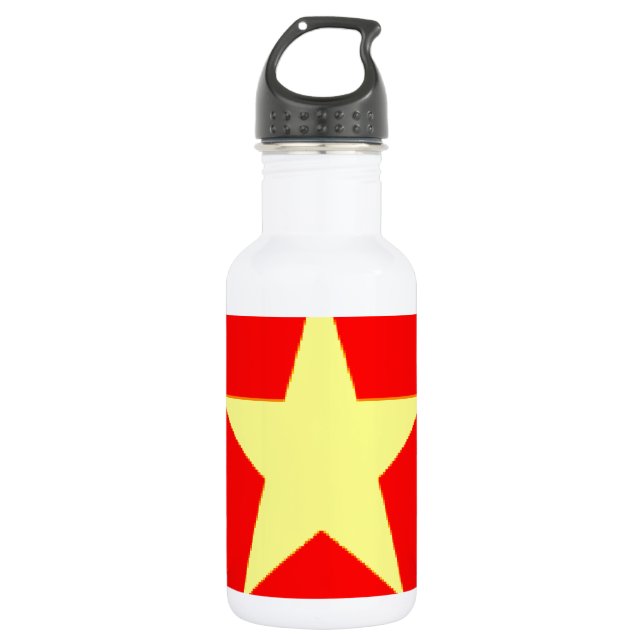 vietnam-Flagge Edelstahlflasche (Vorderseite)