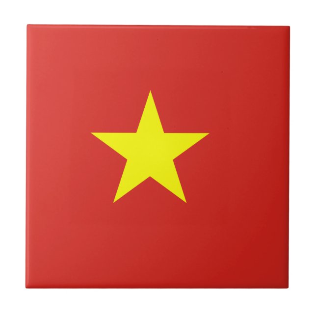 Vietnam-Flagge Fliese (Vorderseite)