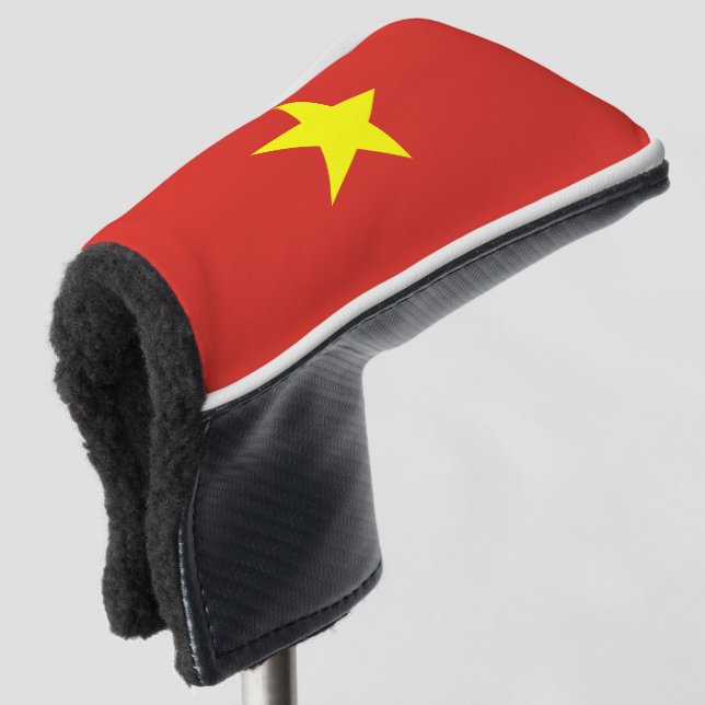 Vietnam-Flagge Golf Headcover (3/4 Vorderseite)