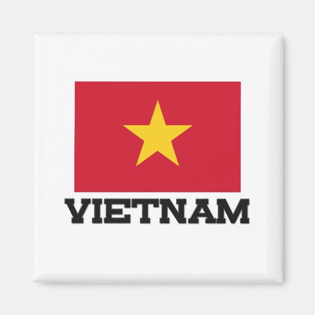 Vietnam-Flagge Magnet (Vorne)