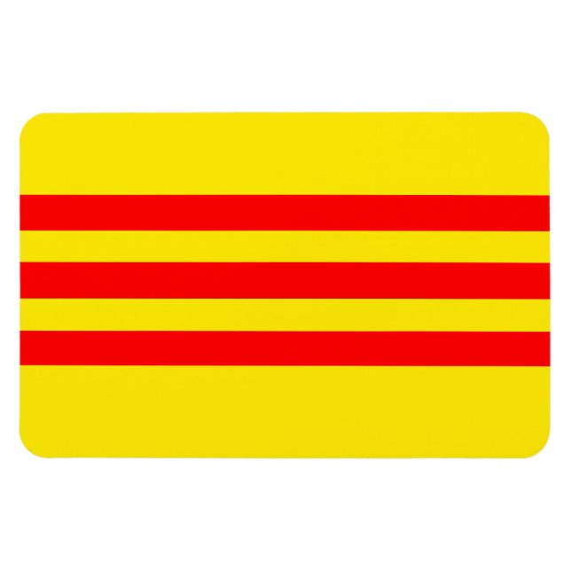 Vietnam-Flagge (neu) Magnet (Horizontal)