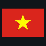 Vietnam-Flagge Poster<br><div class="desc">Vietnam Flag; Vietnamesisch; Vetternam</div>