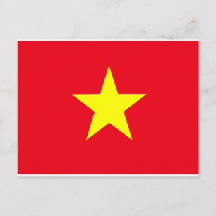 Vietnam-Flagge Postkarte