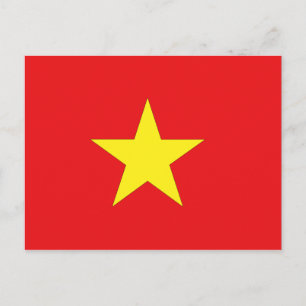 Vietnam-Flagge Postkarte