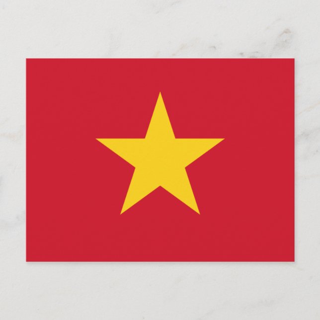 vietnam-Flagge Postkarte (Vorderseite)