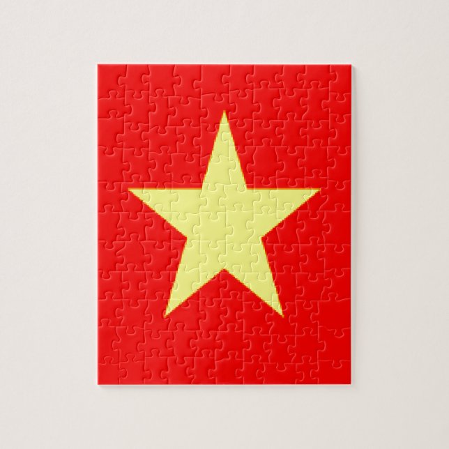 vietnam-Flagge Puzzle (Vertikal)