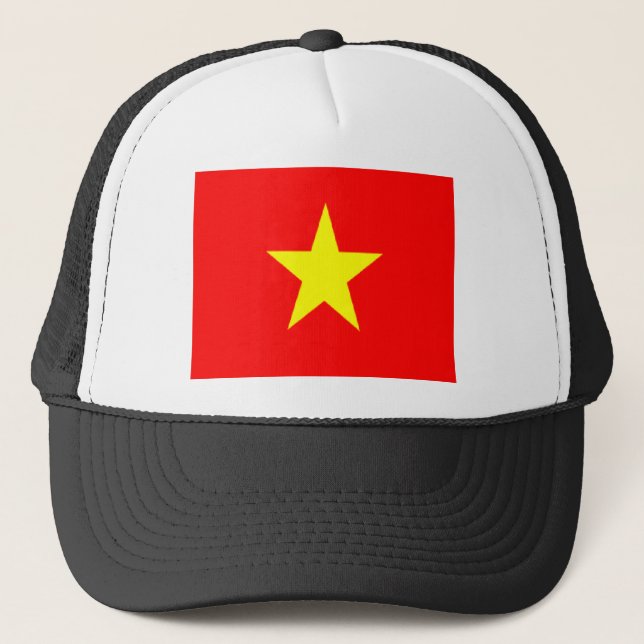 vietnam-Flagge Truckerkappe (Vorderseite)