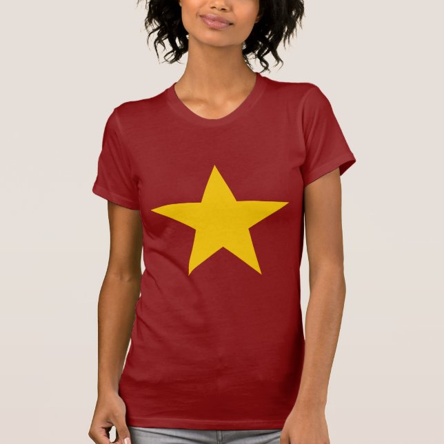 Vietnam-Flaggen-Stern T-Shirt (Vorderseite)
