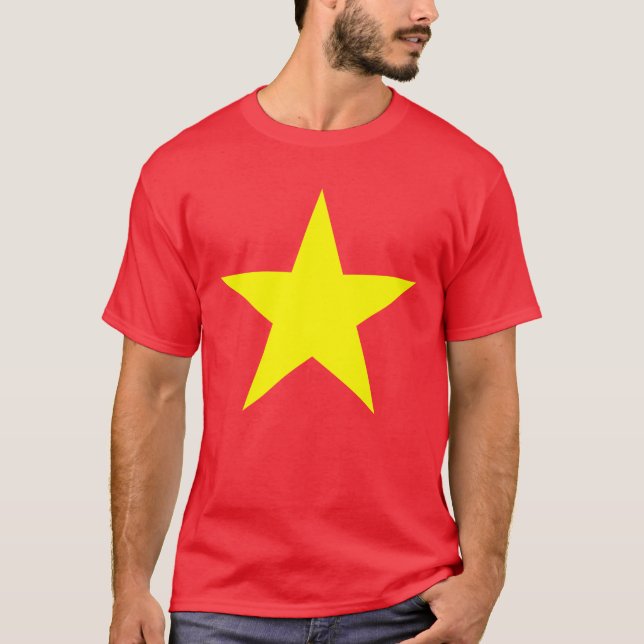 Vietnam-Flaggen-Stern T-Shirt (Vorderseite)