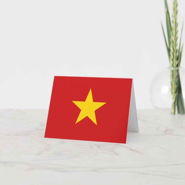 Vietnam-Flaggennotecard Karte (Vorderseite)
