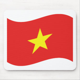 Vietnam-Flaggenwelle Mousepad