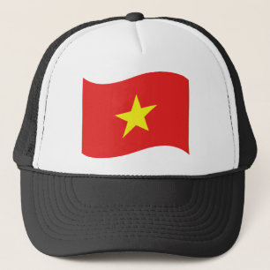 Vietnam-Flaggenwelle Truckerkappe