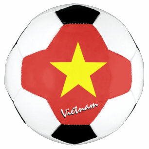 Vietnam - Fußball und Vietnameflagge / Sport