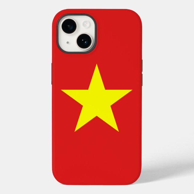 Vietnam - gelber Star-iPhone-Fall Case-Mate iPhone Hülle (Rückseite)