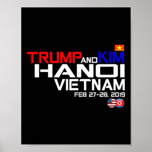 Vietnam-Gipfel Kim und Trump T-Shirt Poster