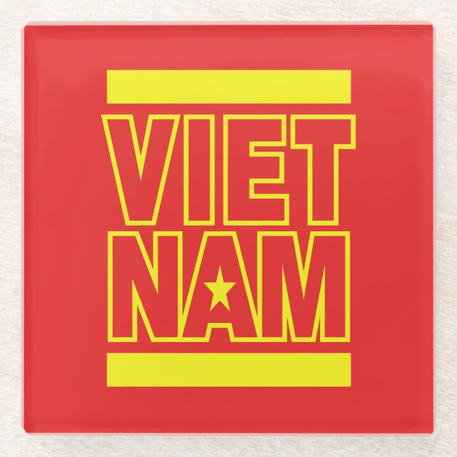 VIETNAM GLASUNTERSETZER (Vorderseite)