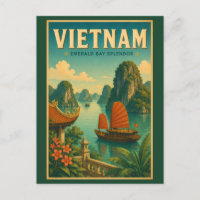 Vietnam-Ha-Long-Bucht-Illustration-Reise-Kunst-Ret