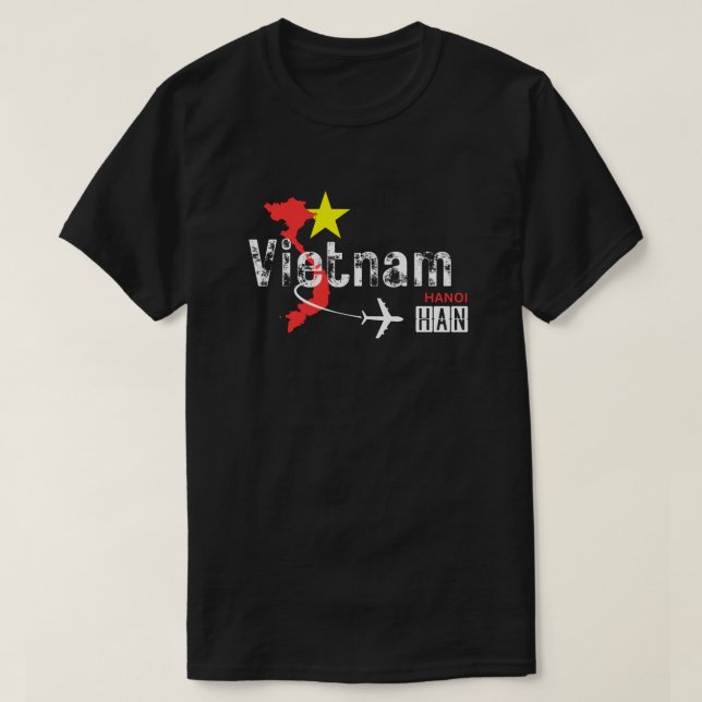 Vietnam Hanoi Airport Code T Shirt (Design vorne)