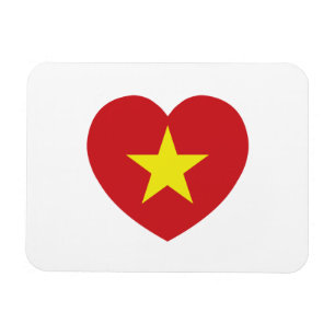 Vietnam-Herzenflagge Magnet