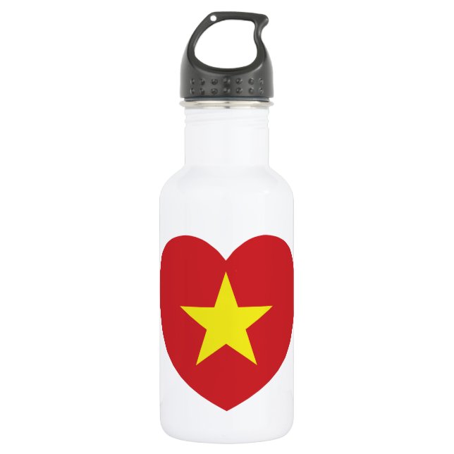 Vietnam-Herzenflagge Trinkflasche