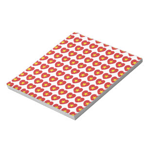 Vietnam Herzflagge Notizblock