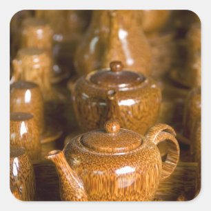 Vietnam, Ho Chi Minh City alias Saigon). Thoi Quadratischer Aufkleber