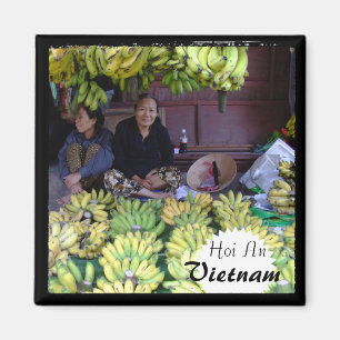Vietnam, Hoi An market, Bananen (Magnet) Magnet