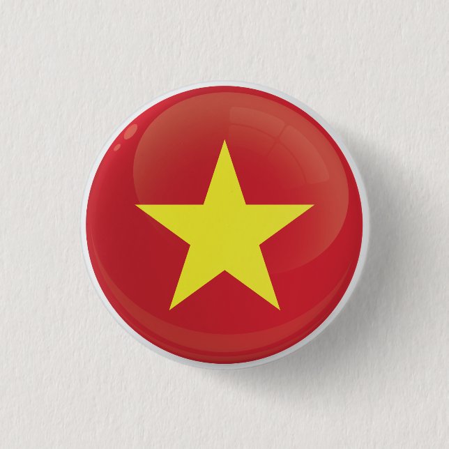Vietnam-Icon-Flagge Button (Vorderseite)