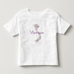 Vietnam-Karte Kleinkind T-shirt