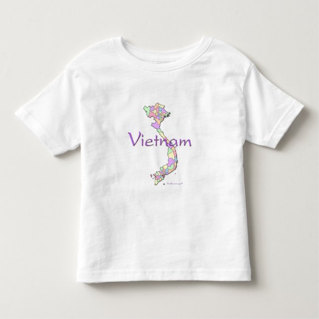 Vietnam-Karte Kleinkind T-shirt (Vorderseite)