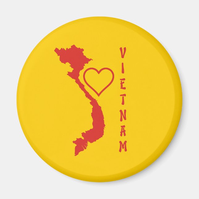 Vietnam Map Magnet (Vorne)