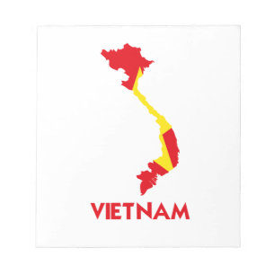 VIETNAM MAP NOTIZBLOCK
